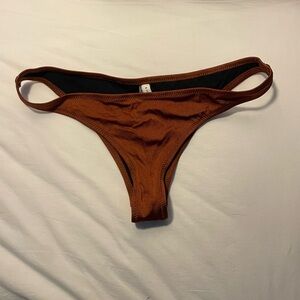 Solid & Striped Bikini bottom - dark burnt orange. Size M.